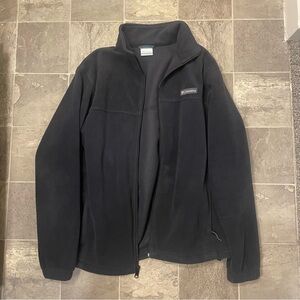 Columbia black fleece zip up jacket